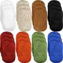 24 Skeins Soft Cotton Yarn Total 2880 Yards Assorted Colors Yarn for Crocheting and Knitting 4 Ply Acrylic Gauze for DIY Crafts Project, Each Skein 1.76 Oz/120 Yard(Dark Colors)