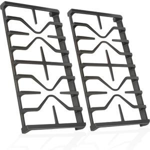 Stove Grate for GE Gas Stove Top Burner Side Grates Range Oven Rack WB31X27151 Replacement Parts Cast Iron Flat Plate General Electric Stovetop Cooktop 2 Pack