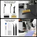 43Pcs 3D Printer Tools Kit, Complete 3D Printing Accessories & Maintenance Set for All FDM and SLA Printers | Includes Nozzle Cleaning Kit, Scrapers, Brushes, Wire Cutters, Engraving Knife, Files