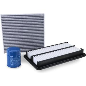 15400-PLM-A02 Oil Filter & 17220-5J6-A10 Engine Air Filter & 80292-SDA-A01 Cabin Air Filter Fit for 2016-2022 Honda Pilot 3.5L, 2019-2025 Passport 3.5L, 2017-2025 Ridgeline 3.5L