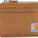 Carhartt Women's Casual Nylon Duck Zippered Card Keeper Wallets