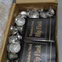 30 Pieces Hip Flasks Set Stainless Steel Liquor Flask with Funnel Metal Leak Proof Flask Pocket Whiskey Flasks for Men Women Bridesmaid Wedding Party Supplies (Black,6 oz)