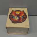 Phoenix Wooden Puzzles for Adults, Jigsaw Puzzle 200 Pieces, Unique Shape Puzzles with Wooden Box, Family Game Gift, Fun Challenging Puzzle for Adults (11.2in)