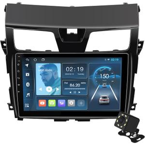 10.1 inches Android 10 Double Din Car Stereo for Nissan Altima 2013-2015 IPS Touchscreen Screen Car Radio with Carplay & Android Auto Support Backup Camera GPS FM Navi BT
