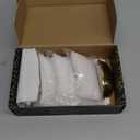 QOGRISUN 5-Pack Unlacquered Brass Cabinet Cup Pulls, Gold Bin Cup Drawer Dresser Handles, 3-Inch Hole Center, Kitchen Cupboard Hardware,Lead-Free Polished Brass Finish