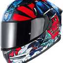 HAX Obsidian Full Face Dual Visor Adult Motorcycle Helmet for Motorbike Street Bike with Pinlock Ready DOT Approved Samurai Red S (S)