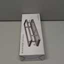 Adhesive Shower Caddy,Shower Shelves with Soap Holder and 12 Hooks,Rustproof No Drilling Bathroom Organizer and Storage,Black,3 Pack