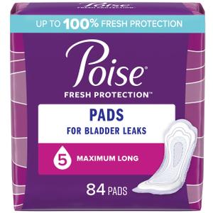 Poise Fresh Protection 42 Pads 5 Dots Maximum Long Poise Fresh Protection 42 Pads 5 Dots Maximum Long