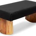 Meditation Bench (Zen Black), Seiza, Sustainable Acacia Wood with Curved Bottom Edges for The Perfect Posture, Meditation Stool, Prayer Bench, Meditation Chair, Yoga Stool