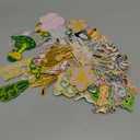 Riceshoot 48 Pcs Animals Embroidered Patches Mixed Animal Iron on Patches Lion Giraffe Tiger Snack Elephant Monkey Leaf Embellishments Sew Applique for DIY Shoes Clothes