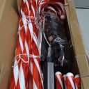 20 Pcs Christmas Candy Cane Lights, 21'' Solar Pathway Lights with 8 Lighting Modes, Waterproof Garden Lights for Outdoor Christmas Patio Yard Walkway Decorations (White)