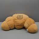 PEACH CAT Croissant Capybara Plush Pillow Cute Toast Bread Stuffed Animals Soft Food Plushies Toy Gifts for Kids 27.5"