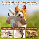 Linen Safari Companions, Squeaky Dog Chew Animals, Strudy Linen Fabric, Robust Indestructible Dog Stuffed Toy for Small Medium Dogs (Monkey)