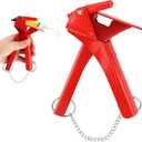 Silicone Dispenser for RTV Tube, 2.5" Industrial Size Dispenser with Chains, Efficient and Easy Control Tube RTV Silicone Gasket Maker Dispense-r for Automotive Repair(Color:1)