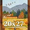 20x27 Picture Frame for Wall Display, 20x27 Brown Picture Frame with Shatter Resistant Plexiglass, Stable and Sturdy 20 x 27 Poster Frame for Wall Display, Handpicked Gift Collection, 1 Pack