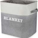 Lukeline Blanket Storage Basket for Living Room, Laundry Hamper Closet Organizers Nursery Storage, Large Storage Basket Blanket Organizers and Storage, Decorative Basket for Home Decor Shelves