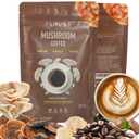Organic Instant Mushroom Coffee With Organic Arabica & 6 Adaptogenic Mushrooms (Lions Mane, Turkey Tail, Cordyceps & Others To Enhance Digestion, Energy, Focus, Immune Support (30 Servings-180g) (6.35 Ounce (Pack of 1))