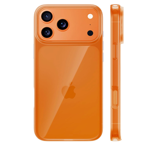 TORRAS for iPhone 17 Pro Max Case Crystal Orange, [AntiYellowing][MilitaryGrade Protection], Ultra Slim AntiScratch Back, Soft Bumper, NonSlip Protective Phone Cover, Orange 6.9"