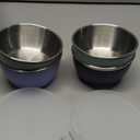 Elk and Friends Stainless Steel Bowls with Silicone Sleeve for Babies & Toddlers | Lids Included | Stay Put Suction | Cereal & Snack Bowls | 4 Pack (Sage/MistyBlue/Navy/Gray)