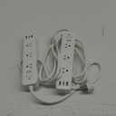 KMC USB-C PD Surge Protector 3-Outlet Power Strip 2-Pack, 30W Power Delivery USB-C Port, 2 USB-A Ports, 980J Surge Protection, 6-Foot Extension Cord, White