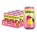 Bloom Pop Prebiotic Soda 12 Pack, Raspberry Lemonade Flavor, 12oz Cans | Prebiotic Soda for Gut Health, Low Calorie Soda, No Caffeine, Healthy Soft Drink Alternative, BB 31/09/2026