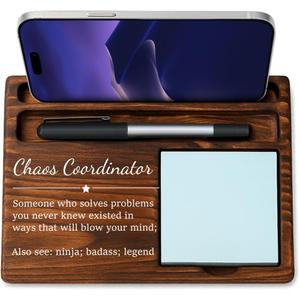 Chaos Coordinator Bosses Day Gifts for Women Men Manager Sticky Note Holder Funny Office Decor for Women National Boss Day Decorations Gifts for Men Supervisor Leader HR Office Desk Decor A10 (Blow)