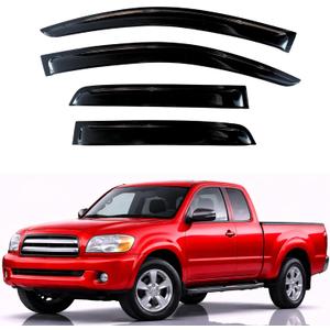 KPY Rain Guards Fit for 2000-2006 Toyota Tundra Access Cab, Out-Channel Window Visors Vent Wind Deflectors 4PC, Truck Accessories for 00-06 Toyota Tundra (Extended Cab Only)