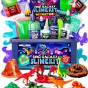 Original Stationery Dino Galaxy Slime Kit for Boys, Glow in The Dark Slime Kit, Includes Dino Toys and Galaxy Slimes, Fun DIY Kit, Birthday and Easter Gift Idea