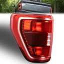 Tail Light with Blind Spot Compatible With 2021 2022 2023 Ford F150 Left Driver Side Taillight Rear Brake Lamp Halogen Type Without Bulb # ML3Z13405C (Module NOT Included)