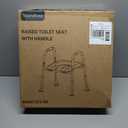 Toilet Seat Riser for Seniors, Raised Toilet Seat with Handles, Adjustable Height & Width, 400lb Handicap Elevated Toilet Seat, Fit Any Toilet