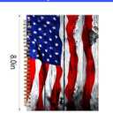 Spiral Journal Notebook,A5 Hardcover Lined Journals for Women Girl 6 x 8.3 in,120 Pages Thick Paper,Cute College Ruled Writing Notebook for Gifts Office Work School(Old Wood American Flag)