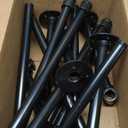 Wall Mounted Clothes Rack 72.5in, Industrial Pipe Clothing Racks Wall Mount, Heavy Duty Detachable Iron Garment Bar, Saving Space, Multi-Purpose Hanging Rod for Bedroom, Laundry Room, 2 Packs