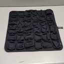 SUNFICON Air Cushion Inflatable Chair Air Seat Cushion Car Portable Breathable Comfort Cushion Office Wheelchair Pad Orthopedics Pain Pressure Relief Cushion Camping Seat Mat 18 x 16 x1 in Black