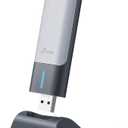 TPLink AX1800 WiFi 6 USB Adapter for Desktop PC (Archer TX21UH) Wireless Network Adapter with 2.4GHz, 5GHz, MUMIMO, OFDMA, High Gain Dual Band 5dBi Antenna, WPA3, Supports Windows 11/10