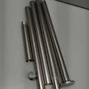 Umimile Shower Curtain Rod, 1 Inch Diameter Adjustable Spring Tension Curtain Rod, 304 Stainless Steel Shower Rod for Bathroom, Windows, Never Rust Non-Slip (Stainless Steel, 50-86)