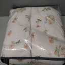 Floral Duvet Cover Set Queen Size,Pink Floral Flowers Bedding Duvet Cover Queen with Zipper Closure,Reversible Comforter Duvet Cover and 2 Pillowcases