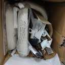 COLAMY Dining Chairs Set of 2, Modern Fabric Upholstered Dining Room Kitchen Side Chairs with Iron Legs, Open Back and Padded Seat, for Living Room/Restaurant/Cafe, Beige