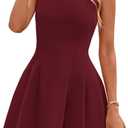 PRETTYGARDEN Summer Dresses for Women 2026 Elegant Classy Spring A Line Business Casual Work Graduation Cocktail Short Dress (Red, M)