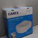 Carex Toilet Seat Riser, Adds 5 Inches of Height, Elevated and Raised Toilet Seat with 300 lbs Capacity, Standard Riser for Elderly and Handicap, Universal, Slip-Resistant, White