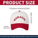 2 Pcs Funny Trucker Hats Cotton Mother Upside Down Hat Baseball Cap with Embroidered Brim Adjustable Fit Mother's Day