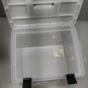 Pendaflex Portable File Box, Frosted White, Hinged Lid with Double Latch Closure(41745AMZ)