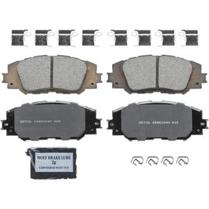 Wagner QS ZD1210A Disc Brake Pad Set, Slotted for Enhanced Performance, Fits 20142019 Toyota Corolla