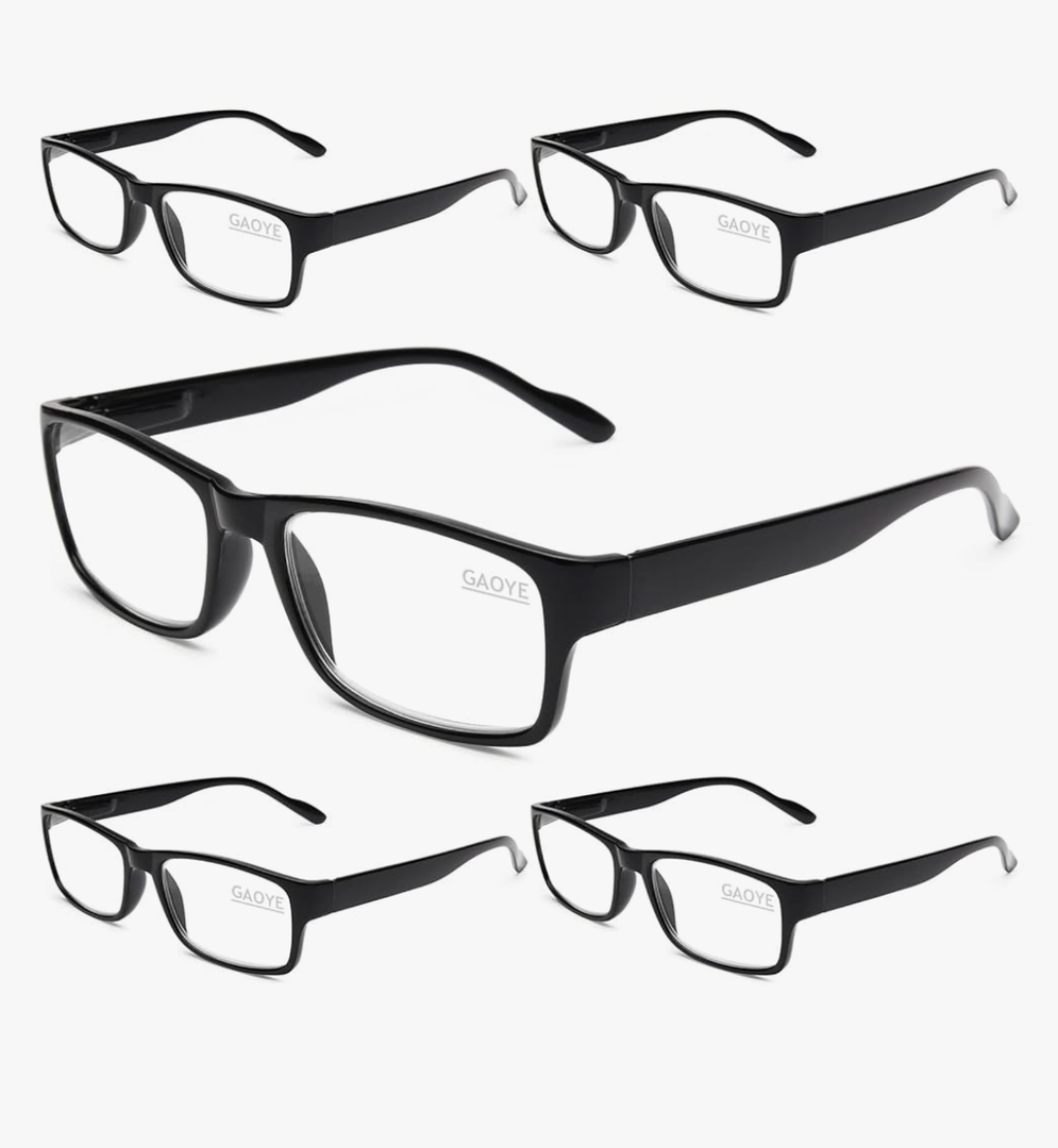 Gaoye Professional Reading Glasses for All Day - Computer Readers with Blue Light Protection - Value Pack