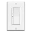 BESTTEN 3 Pack Slide Dimmer Light Switch, Quiet Rocker, Super Slim Single Pole or 3 Way Dimmable Switch, Max 300W LED, CFL, 600W Incandescent, ETL Listed, White