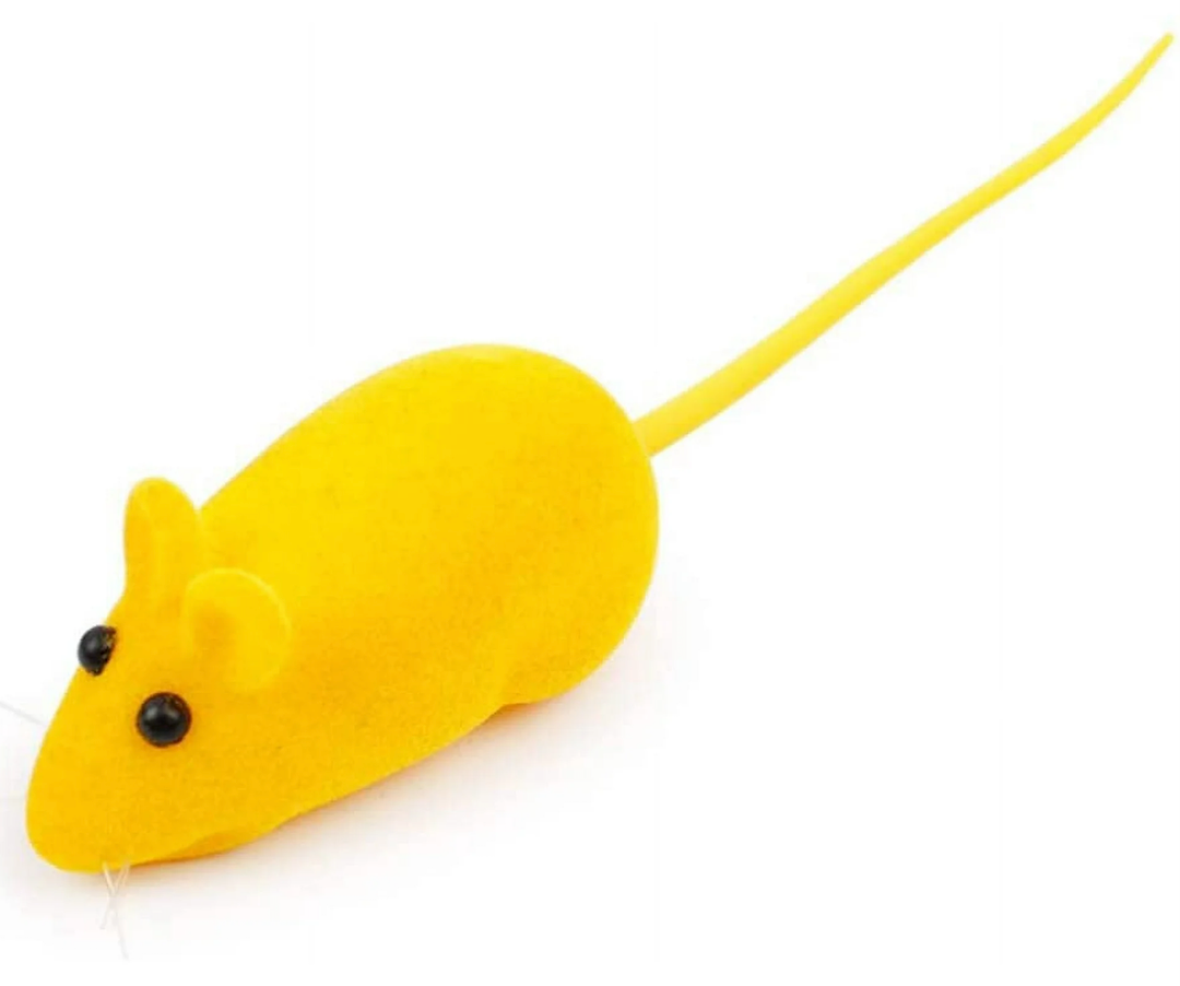 20PCS ARTIFICIAL YELLOW MOUSE FOR KITTENS