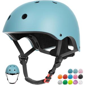 Glaf Toddler Helmet for 2-8 Years Kids Bike Helmets Baby Girls Boys Multi-Sport Adjustable Skateboard Bicycle Helmet Lightweight 4 Sizes for Toddlers (XS: 18.9-19.7 / 48cm-50cm, Dark Blue)