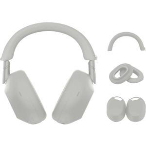 3-Pack Soft Silicone Case Covers for Sony WH-1000XM6 Headphones  Anti-Scratch, Sweat-Resistant Ear Pad, Headband & Ear Cup Covers, Washable Accessories (Silver)