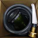 Coil Hose 10FT EVA Coil Garden Hose With 3/4'' Brass Connector Coiled Water Hose Lightweight And No Kink Includes 7 Patterns Spray Nozzle For Outdoors Lawn Watering Car Washing (Gray)
