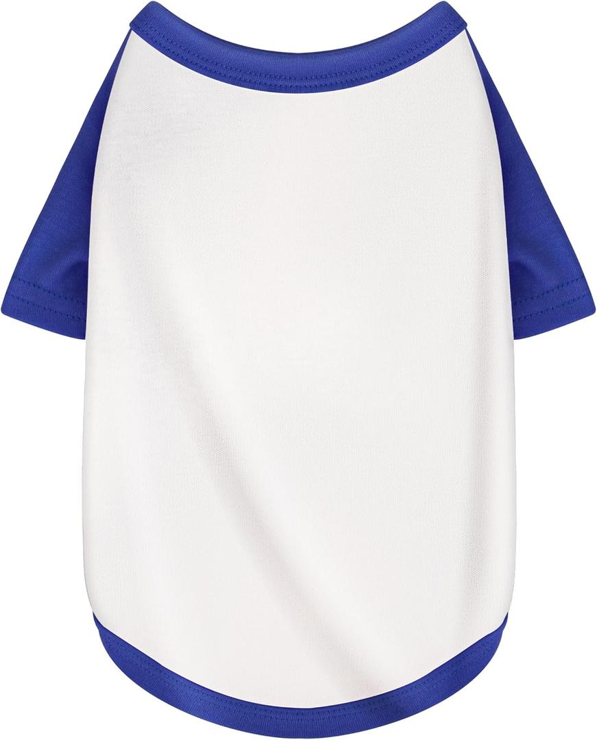 Stylish White Color Block Dog Shirt: Premium Polycotton Blend, Comfortable, Breathable, and Wrinkle-Resistant. Perfect Apparel for Small, Medium, & Large Dogs, a Must-Have for Pet Lovers L