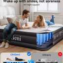OhGeni Air Mattress Full with Built in Pump, 18" Raised Inflatable Blow up Mattress, Family Choice Award Winner, Portable Foldable Bed with Upgraded Surface for Home & Camping, 600 lbs